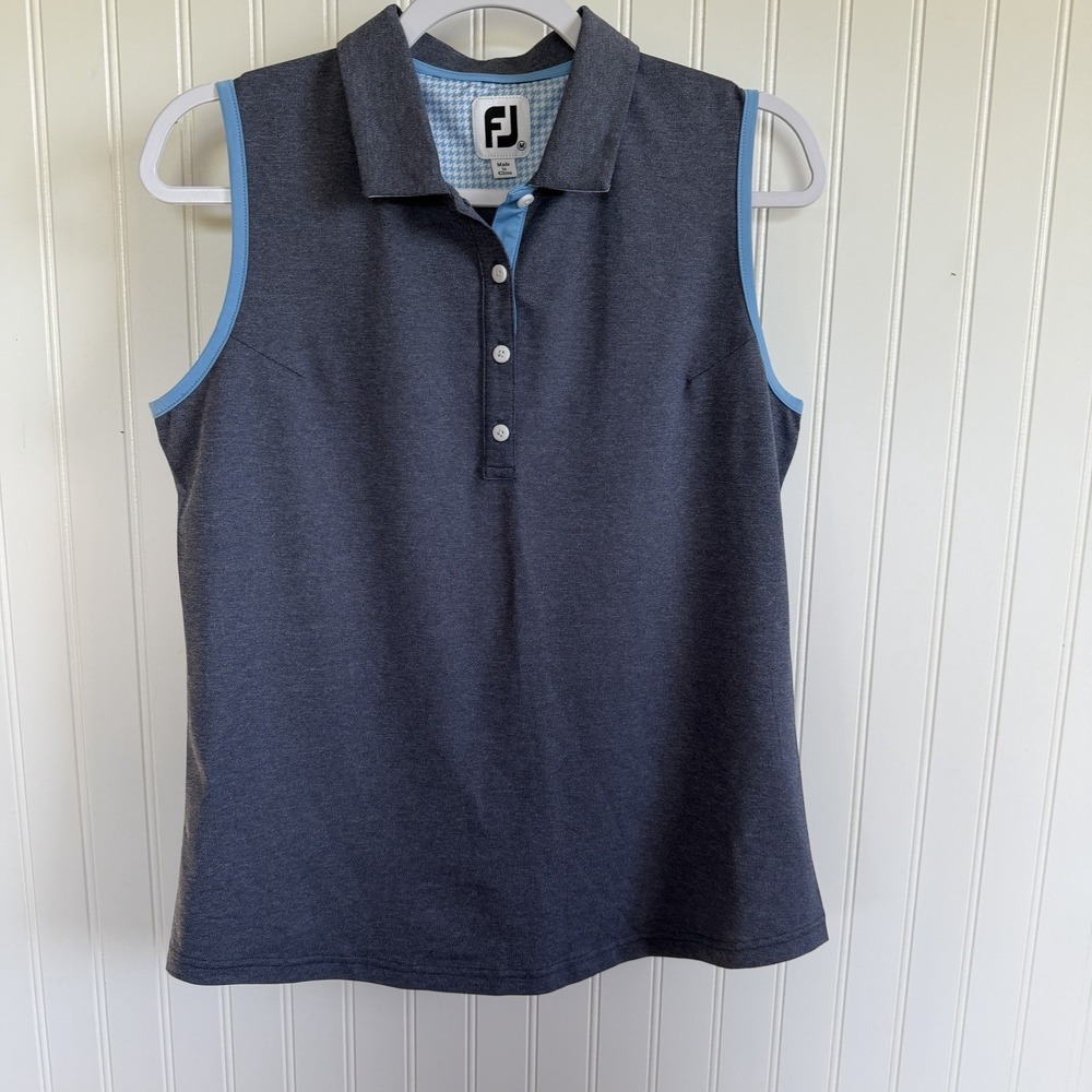 Footjoy Women's M Polo Collared Tank Top Golf Pickleball Tennis